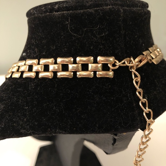 Black and Crystal Art Deco Statement Necklace - Picture 4 of 4